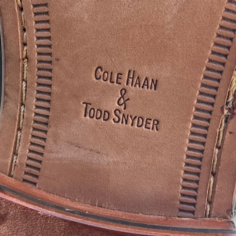 Mens Cole Haan x Todd Snyder Leather Classic Comfort Boat Shoes SZ 12M Black